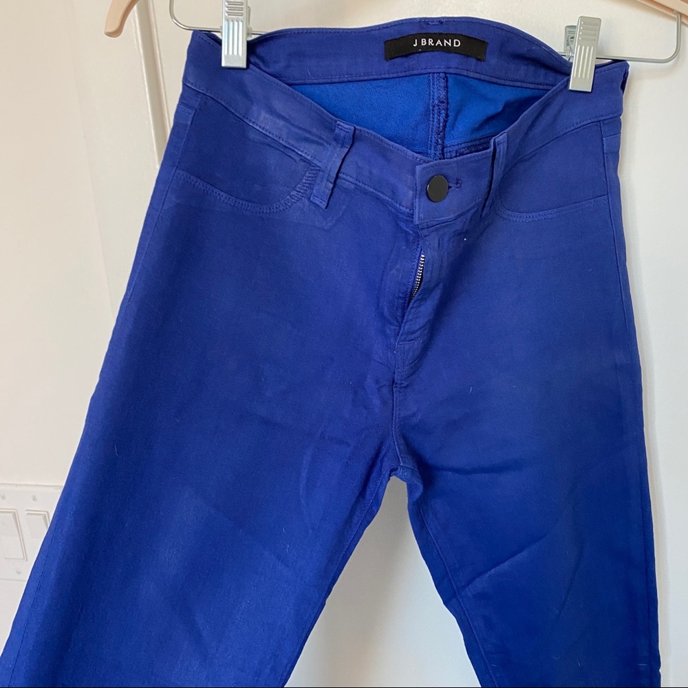 j Brand coated blue denim